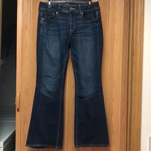 AE jeans kick boot dark wash size 10 short